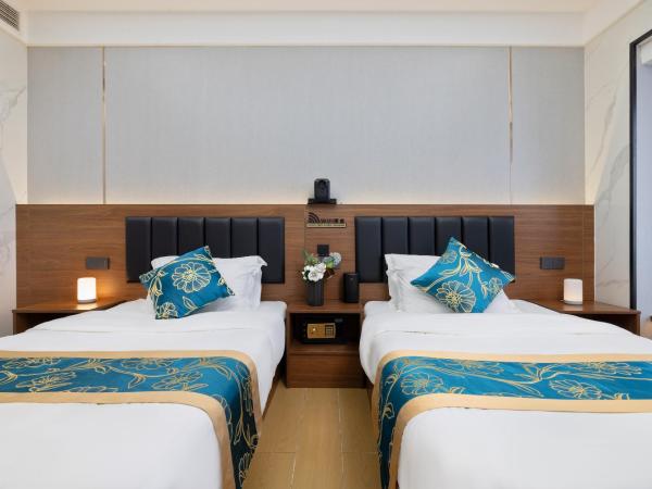 Xingyin Cloudy Hotel Guangzhou Changgang Subway Station - Free Shuttle Bus to Canton Fair Complex During Canton Fair Period : photo 8 de la chambre chambre lits jumeaux - vue sur ville