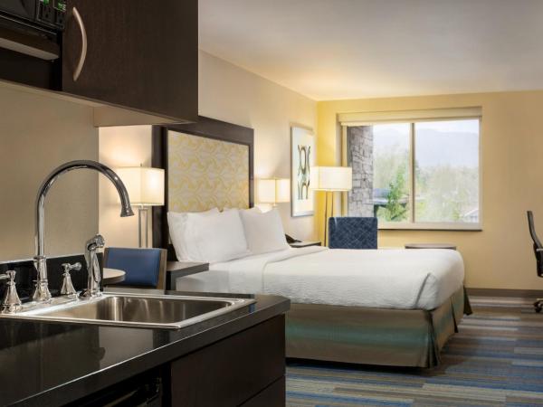 Holiday Inn Express & Suites Colorado Springs Central, an IHG Hotel : photo 10 de la chambre deluxe king suite - hearing accessible - mountain view