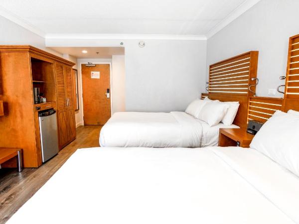 Hôtel Lindbergh : photo 1 de la chambre chambre double avec 2 lits doubles et douche