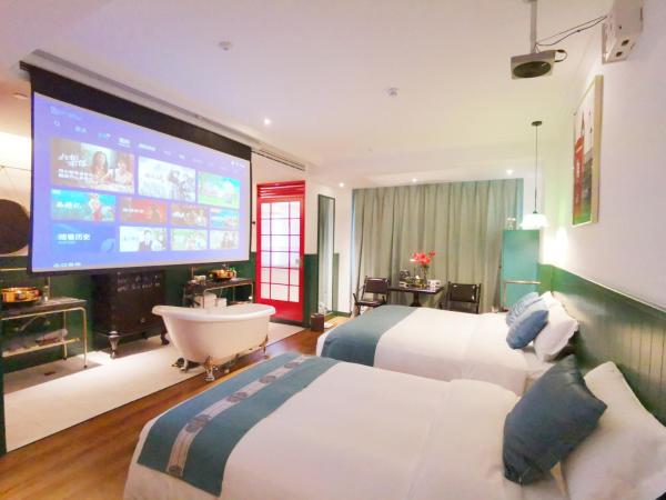 Hangzhou Lanshe hotel : photo 3 de la chambre chambre triple – vue sur montagne