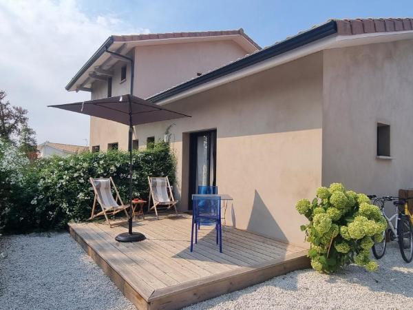 La Maison du Cotton- Gite bio-climatique : photo 2 de la chambre chambre double avec terrasse