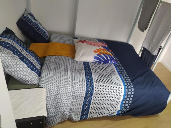 Locatif gare Lille Europe : photo 10 de la chambre chambre quadruple - vue sur jardin