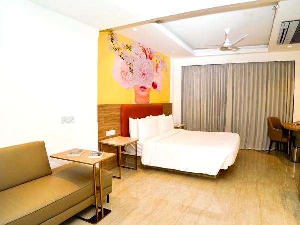 Alivaa Hotel Gurugram Sohna Road City Center : photo 3 de la chambre chambre supérieure lit queen-size