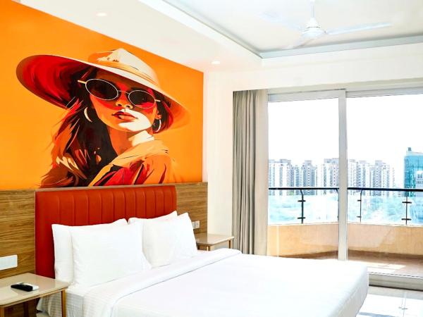 Alivaa Hotel Gurugram Sohna Road City Center : photo 7 de la chambre chambre supérieure lit queen-size