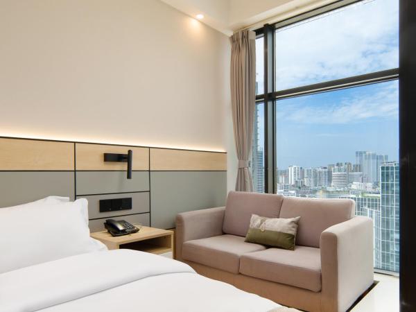 利兹高空影音酒店 : photo 1 de la chambre chambre lits jumeaux avec vue