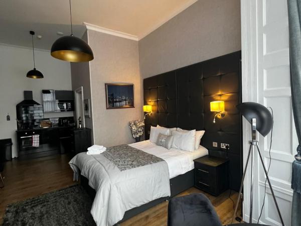 Amani Apartments - Glasgow City Centre : photo 3 de la chambre studio lit queen-size