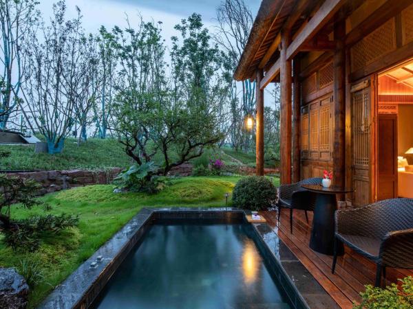 ANH LUH Chengdu Guantang : photo 4 de la chambre anlu three-bedroom suite with private soup