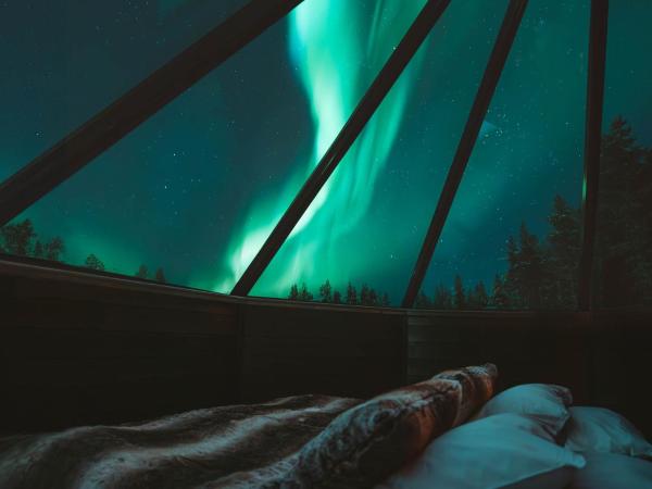 Apukka Resort : photo 4 de la chambre cabine aurora lit king-size