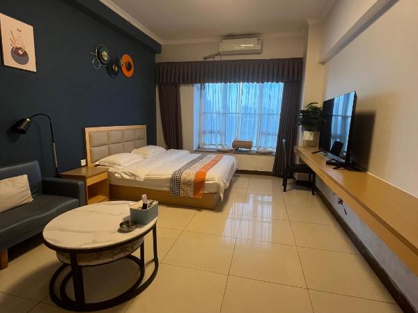 广州朴宿漫享公寓(琶洲国际会展中心店) : photo 3 de la chambre chambre lit queen-size