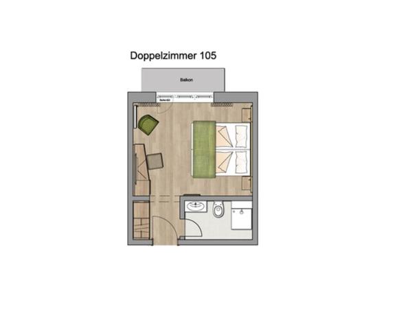 Hotel Bristol : photo 6 de la chambre petite chambre double avec vue sur la montagne