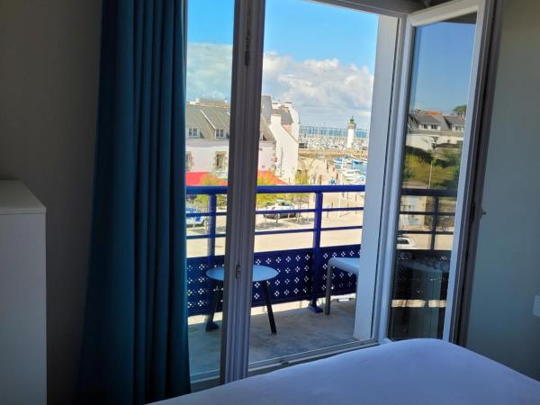 Hôtel Port Haliguen : photo 5 de la chambre chambre double avec balcon - vue sur mer