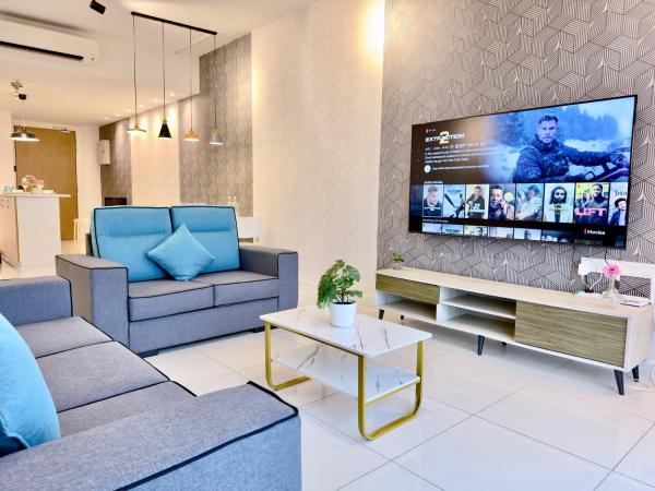MidValley Southkey Mosaic 6-9pax Netflix-SmartTV70inch : photo 6 de la chambre appartement supérieur 2 chambres