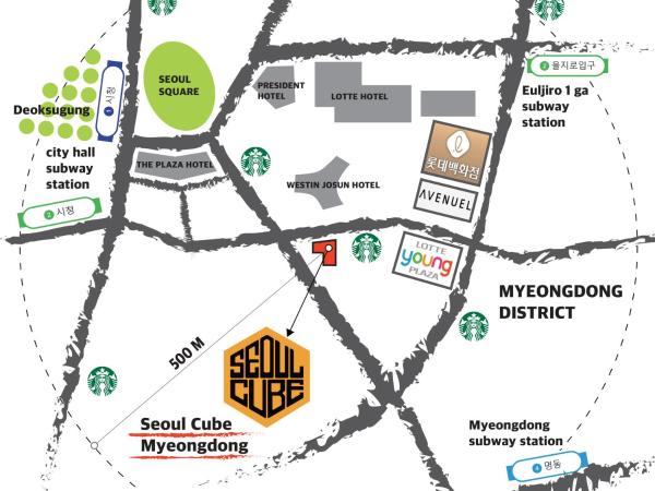 Seoul Cube Myeongdong : photo 1 de la chambre lits superposés dans dortoir masculin