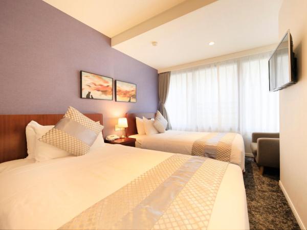 Hotel Tokyo Trip Ueno Nishi Nippori : photo 2 de la chambre chambre lits jumeaux de luxe - non-fumeurs