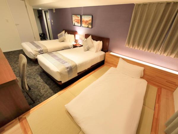 Hotel Tokyo Trip Ueno Nishi Nippori : photo 10 de la chambre chambre lits jumeaux de style occidental japonais - non-fumeurs