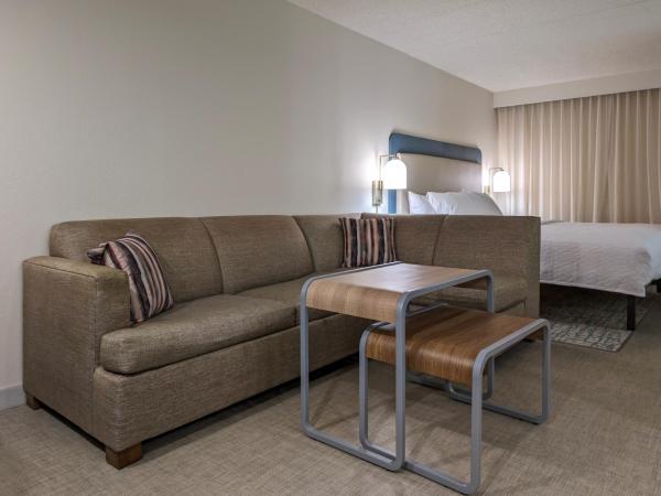 Homewood Suites by Hilton Oklahoma City Airport : photo 5 de la chambre studio lit king-size avec baignoire accessible aux personnes à mobilité réduite
