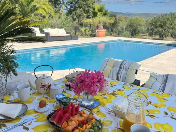 Villa La Source 83 - room close to St Tropez : photo 5 de la chambre chambre double - vue sur jardin