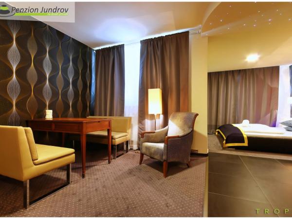 Penzion Vanessa : photo 1 de la chambre chambre de luxe double ou lits jumeaux avec baignoire spa