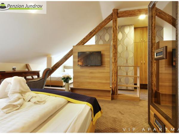 Penzion Vanessa : photo 3 de la chambre chambre de luxe double ou lits jumeaux avec baignoire spa