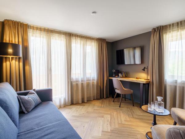 Boutique Hotel Panorama Grindelwald : photo 4 de la chambre suite supérieure avec lit king-size - vue sur montagne