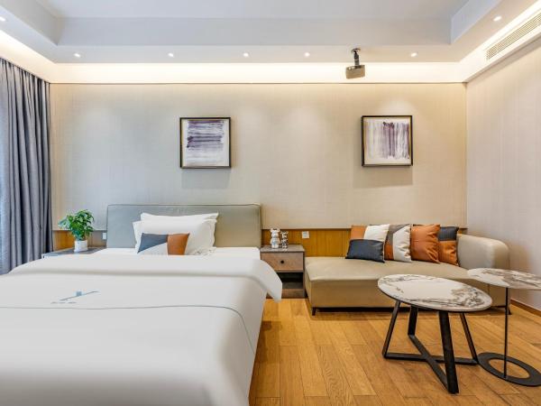 Raffles Executive Apartment - Guangzhou Huijin International Finance Center, Keyun Road Metro Station Branch-Canton Fair Free Shuttle : photo 8 de la chambre chambre lit queen-size deluxe