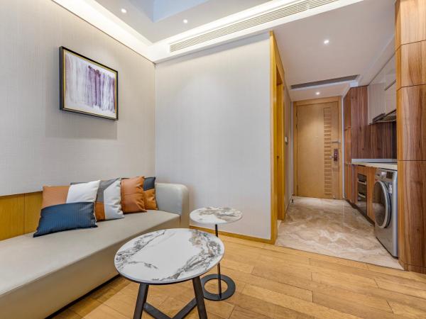 Raffles Executive Apartment - Guangzhou Huijin International Finance Center, Keyun Road Metro Station Branch-Canton Fair Free Shuttle : photo 10 de la chambre chambre lit queen-size deluxe