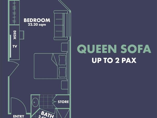 Statesman Hotel : photo 9 de la chambre queen sofa with balcony room