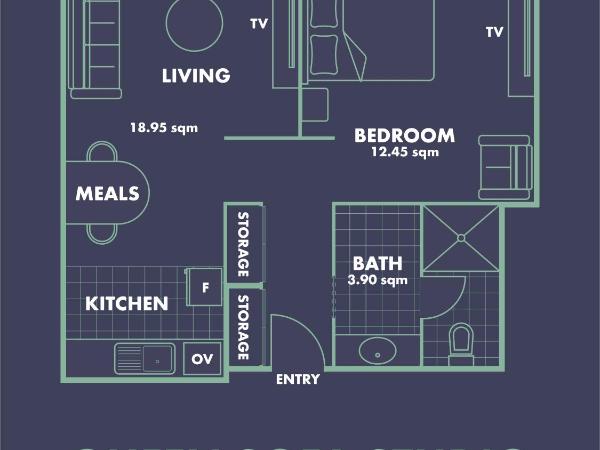 Statesman Hotel : photo 10 de la chambre studio lit queen-size