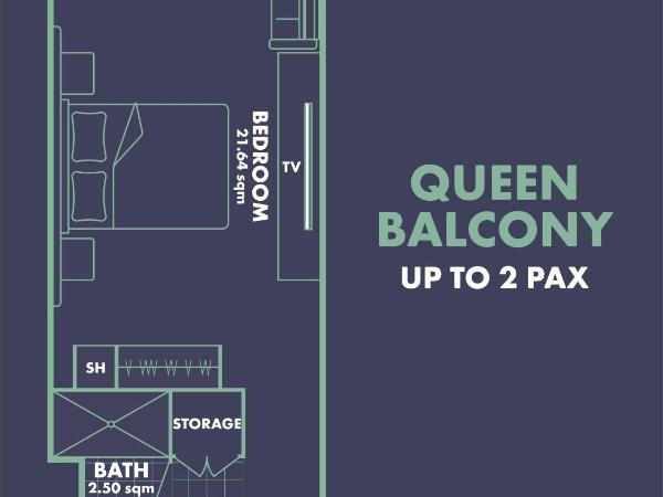 Statesman Hotel : photo 8 de la chambre chambre lit queen-size avec balcon