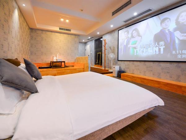 笑脸里青年旅舍天府店 : photo 7 de la chambre chambre lit queen-size deluxe