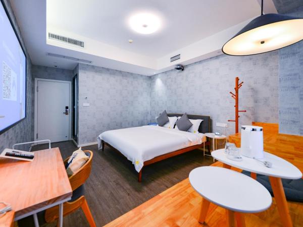 笑脸里青年旅舍天府店 : photo 3 de la chambre chambre lit queen-size deluxe