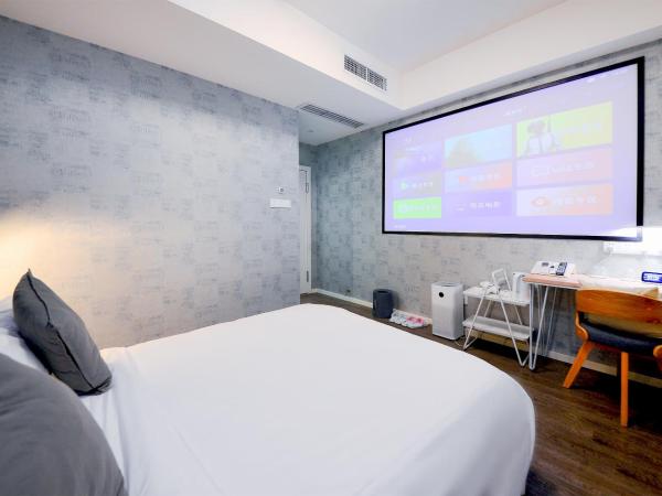 笑脸里青年旅舍天府店 : photo 5 de la chambre chambre lit queen-size deluxe