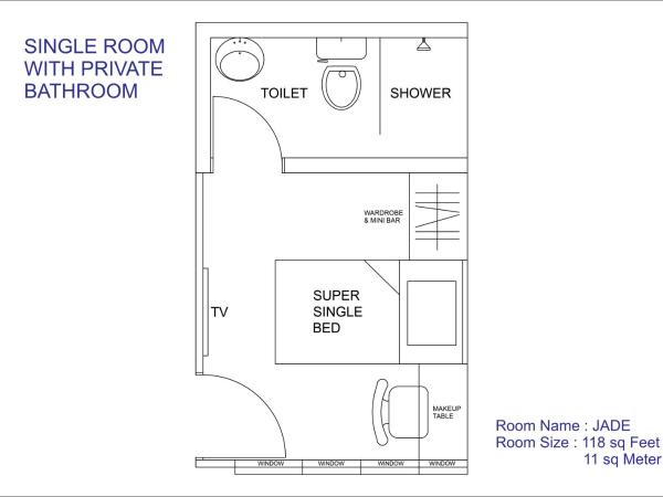 TREASURE HUNTER At Heritage Georgetown : photo 10 de la chambre chambre simple avec salle de bains privative