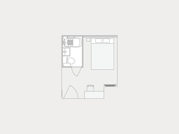 karaksa hotel grande Shin-Osaka Tower : photo 7 de la chambre chambre double standard - non-fumeurs