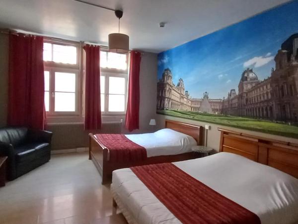 Brit Hotel Comtes De Champagne - Troyes Centre Historique : photo 1 de la chambre chambre double avec 2 lits doubles