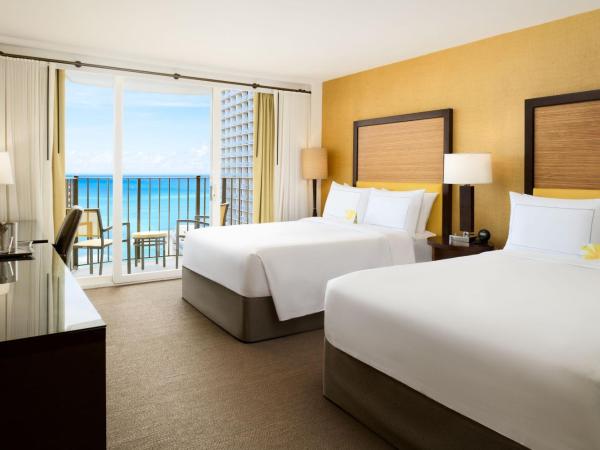 Hilton Waikiki Beach : photo 1 de la chambre chambre deluxe avec 2 lits queen-size - vue sur océan