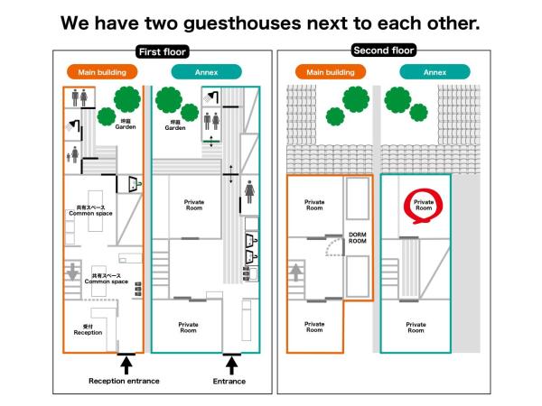 Guesthouse Kioto : photo 4 de la chambre chambre lits jumeaux supérieure