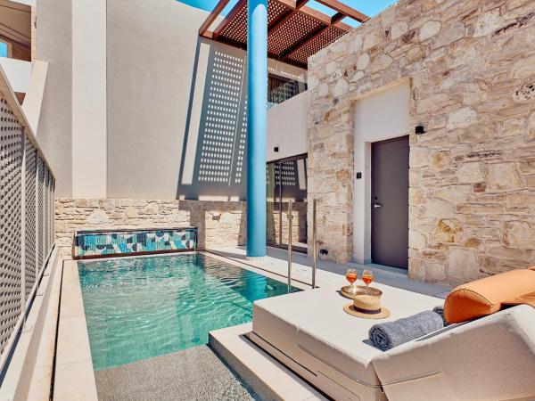 Paralos Kosta Alímia : photo 2 de la chambre chambre double avec piscine privée
