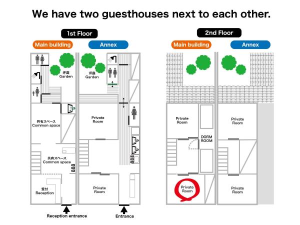 Guesthouse Kioto : photo 4 de la chambre chambre lits jumeaux