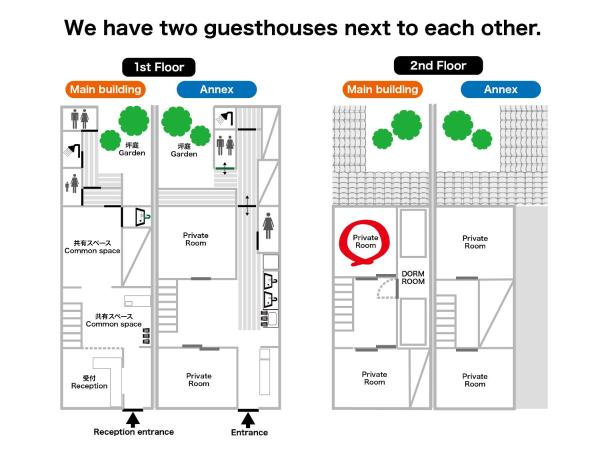 Guesthouse Kioto : photo 4 de la chambre chambre lits jumeaux standard