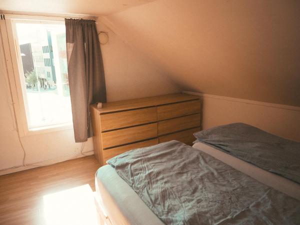 Tromso Activities Hostel : photo 8 de la chambre chambre lits jumeaux avec salle de bains commune