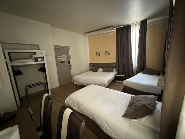 HOTEL DES PRINCES - HOTEL KYRIAD ORANGE Centre Ville -- 3 Etoiles -- Provence Alpes Côte d'Azur - France - A7-A9 : photo 6 de la chambre comfort quadruple room - 1 double bed 2 single beds