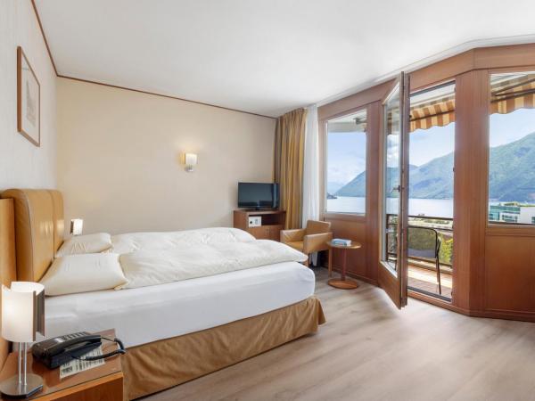 Hotel Delfino Lugano : photo 2 de la chambre chambre double supérieure - vue sur lac