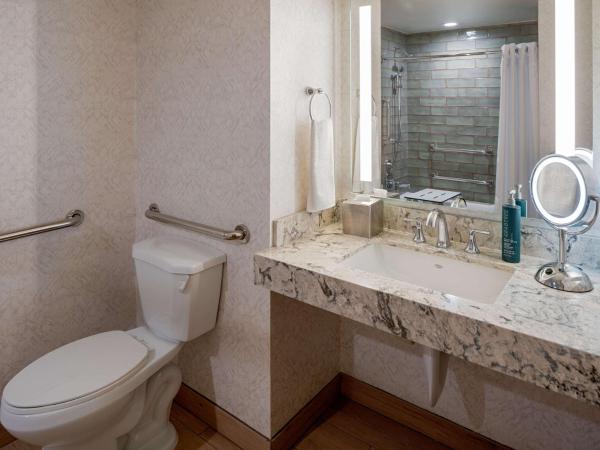 Doubletree Suites by Hilton Salt Lake City : photo 2 de la chambre suite 1 chambre lit king-size avec baignoire accessible aux personnes à mobilité réduite