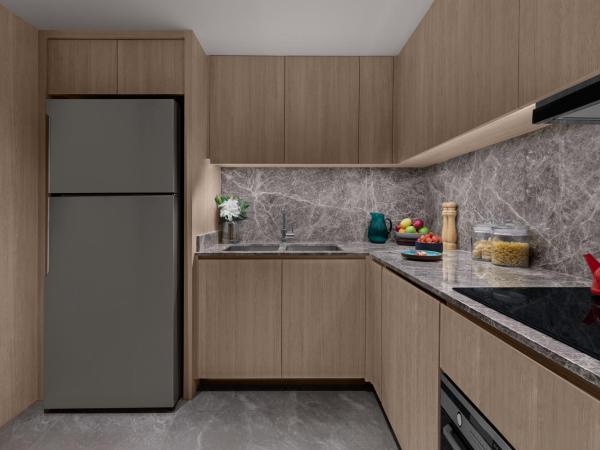 Marriott Executive Apartments, Bangkok Townhall Sukhumvit : photo 2 de la chambre appartement 2 chambres - lits king-size et lits jumeaux