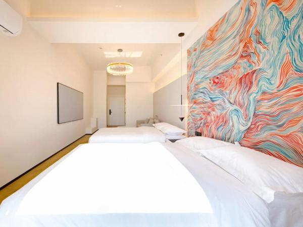 北京栖梦酒店 : photo 10 de la chambre chambre deluxe avec 2 lits queen-size