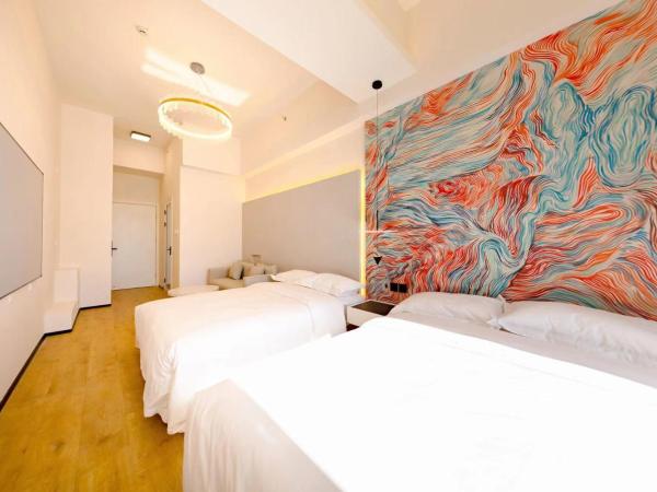 北京栖梦酒店 : photo 4 de la chambre chambre deluxe avec 2 lits queen-size