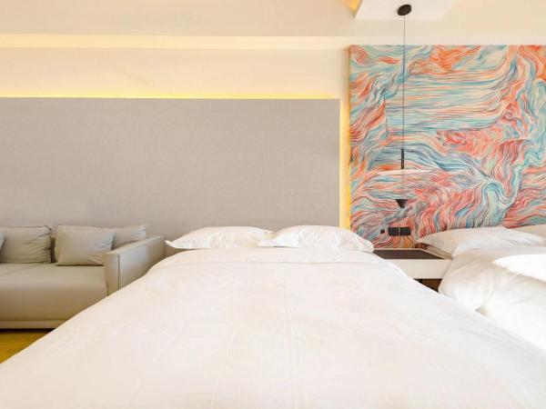 北京栖梦酒店 : photo 8 de la chambre chambre deluxe avec 2 lits queen-size