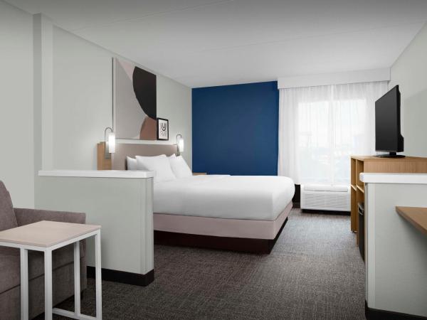 Spark By Hilton San Antonio Airport : photo 4 de la chambre chambre lit king-size avec baignoire accessible aux personnes à mobilité réduite