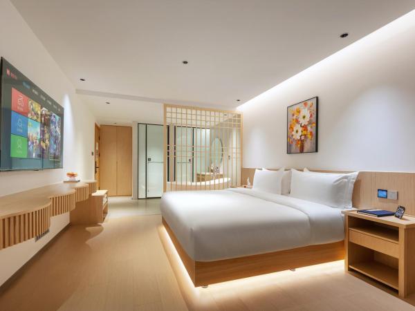 珺岚玖舍 : photo 7 de la chambre chambre double deluxe avec baignoire